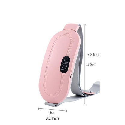 Coussin Chauffant Menstruel, Soulagement des Crampes Abdominales et Lombaires avec Massage Vibrant